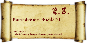 Morschauer Buzád névjegykártya